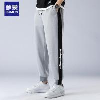 罗蒙（ROMON）宽松潮流长裤潮牌小脚春秋季裤子束脚裤