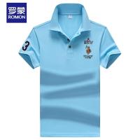 罗蒙（ROMON）男士polo衫短袖T恤春夏季新款翻领半袖打底衫上衣服潮流体恤