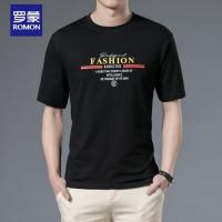 罗蒙（ROMON）短袖t恤男2021年夏季新款POLO半袖衣服男商务休闲棉打底衫夏天男装翻领