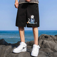 罗蒙（ROMON）夏季短裤男士韩版宽松运动裤沙滩裤潮牌潮流ins5分卫裤五分裤