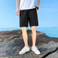 罗蒙（ROMON）运动短裤男套装夏季大码五分裤跑步健身速干宽松冰丝短裤