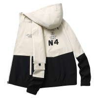 羅蒙(ROMON)春夏新款男装夹克男韩版学生潮流工装褂子运动休闲衣服男薄款透气外套连帽男士修身衣服