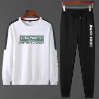 罗蒙（ROMON）2021年新款春秋款长袖休闲运动两件套潮流百搭印花卫衣套装