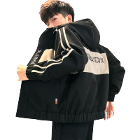 羅蒙(ROMON)夹克男2021秋季新款男装外套男连帽休闲工装棒球服上衣
