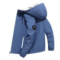 羅蒙(ROMON)连帽夹克外套男2021年秋季新款ins潮流印花休闲外套男上衣