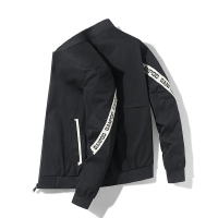 罗蒙夹克连帽外套男2021年秋季新款ins潮流印花休闲外套舒适潮流