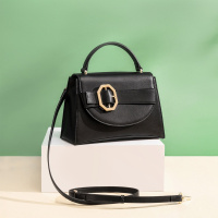 马克华菲手提包女包包时尚百搭女包单肩包斜挎包牛皮包包女简约纯色手拎包