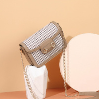 马克华菲2021新款斜挎包女包复古千鸟格女包链条包小方包百搭单肩包女