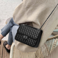 马克华菲包包女牛皮大容量女包经典菱格包女式斜挎包单肩包女