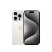 [20W PD快充+壳膜套装]Apple iPhone 15 Pro 128G 白色钛金属 移动联通电信 手机 5G全网通手机