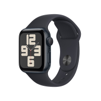 Apple Watch SE GPS 44 毫米午夜色铝金属表壳 午夜色运动型表带 - S/M MRE73CH/A