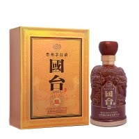 [官方自营]国台 龙酒 500ml礼盒装 53度酱香型白酒 贵州茅台镇窖藏老酒 高度高档酒水 商务宴请送礼 滴滴珍贵