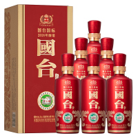 国台 国标酒 500ml*6 53度酱香型白酒 茅台镇纯粮食酒 整箱装