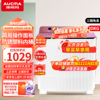 预售澳柯玛(AUCMA)20公斤大容量双缸洗衣机 双桶半自动 家用商用宾馆用 大容量洗衣机 XPB200-3158S