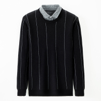 男士商务衬衫领针织衫GCTJ002