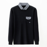 男式商务衬衫领针织衫GCTJ003