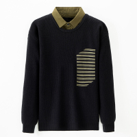 男士商务衬衫领针织衫GCTJ004