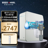 安吉尔净水器家用魔方Pro2500升级版富锶矿物质水RO反渗透直饮大流量净水设备J3472-ROB120+3218两件套