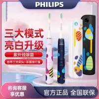飞利浦(PHILIPS) 电动牙刷声波震动牙刷成人充电情侣带旅行盒Dior合作设计师联名HX2462/02鸢尾蓝