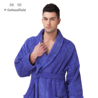 棉田三藩棉男式浴衣居家浴袍加厚毛巾料酒店睡袍BR21010M