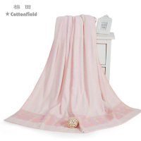 棉田彩虹之夏柔软舒适SKT21002单人毛巾被加厚成人儿童毛巾毯