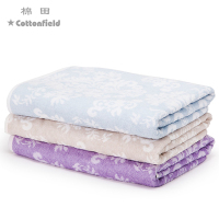 棉田云溪(花田)大浴巾全棉加大成人柔软吸水情侣浴巾提花Y1702