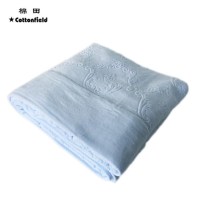 棉田午睡毛巾被夏季毯子全棉双人盖毯休闲沙发毯子薄款毛巾毯