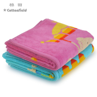 毛巾可爱棉田M0403棉花马割绒儿童卡通全棉洗脸面巾柔软