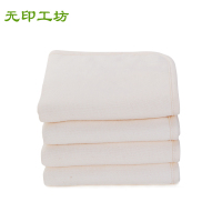 无印工坊 白云朵朵棉面巾 纯棉一面纱布一面毛圈婴儿童洗脸毛巾M0903