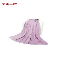 无印工坊专柜 良品双人毛毯 纯色加厚加大秋冬拉舍尔棉毯