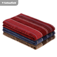 棉田 字母成人男士加大加厚浴巾 柔软吸水毛巾料提花大毛巾