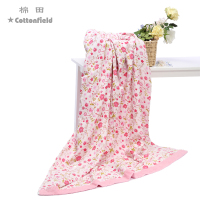 棉田爱丽丝儿童毛巾被 全棉纱布轻薄透气毛巾毯夏凉空调盖毯