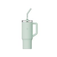 小米米家吸管杯青柠绿316L不锈钢保温杯大容量车载杯保冷冰霸杯男女