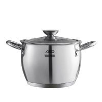 爱仕达（ASD) 汤锅304不锈钢锅家用炖锅煲汤锅20CM复底电磁炉燃气通用奶锅 TS20V1Q