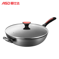 爱仕达(ASD)锅具32CM不粘炒锅 油你控硬氧无油烟磁炉通用家用轻巧炒菜锅炒锅CL32B5WG