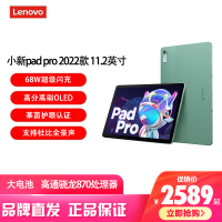 联想(Lenovo) 小新pad pro 2022款 11.2英寸 8G+128G 高通骁龙870处理器 影音办公学习游戏平板 莱茵全局护眼2.5k 青梅