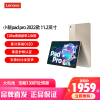 联想(Lenovo) 小新pad pro 2022款 11.2英寸 6G+128G 迅鲲1300T处理器 影音办公学习游戏平板 莱茵全局护眼2.5k 琥珀金
