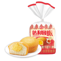 达利园注心派休闲零食食品糕点点心早餐面包咸蛋黄味230g*1