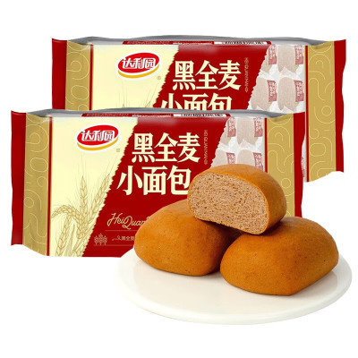 达利园法式黑麦小面包营养健康早餐手撕面包400g*2袋装