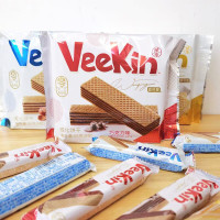 好吃点威化夹心饼零食小吃休闲食品榛子味威轻脆68g*3袋