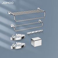 九牧毛巾架浴室壁挂式不锈钢浴巾架收纳卫生间厕所置物架洗手间939461-AB-1