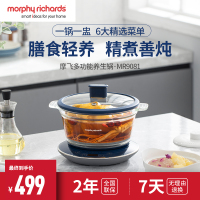 摩飞电器 电炖锅养生锅隔水多功能煲汤锅燕窝炖盅迷你电炖盅MR9081[预约定时/防干烧]轻奢蓝
