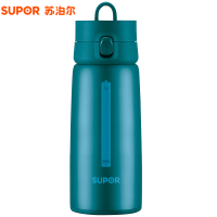 苏泊尔(SUPOR)WOW保温杯一键开合长效保温大容量真空隔热水杯男女士学生便携提手商务304不锈钢随行杯KC38BQ1