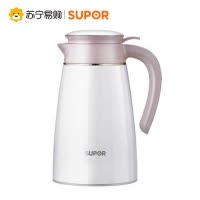 苏泊尔(SUPOR)家用双层真空保温壶304不锈钢大容量长效持久锁温开水瓶防尘盖磨砂防滑耐磨底热水瓶樱花粉KC20AP1