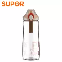 苏泊尔(SUPOR)塑料BB杯男女健身房运动Tritan材质时尚简约学生户外出行随手杯耐磨防摔防漏茶水杯KC63CY20