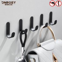 欧娅诗 毛巾挂钩卫生间门后壁衣服衣帽钩玄关试衣间单个强力粘钩挂衣钩免打孔