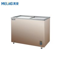 美菱(MELING)SC/SD-229GT卧式冷冻展示柜冰柜 单温雪糕冷柜 速冻冰柜商用雪柜平面玻璃门展示柜
