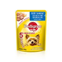 宝路 宠物狗粮狗湿粮 成犬妙鲜包 鸡肉高汤味100g