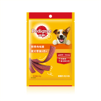 宝路狗零食鲜香肉味脯 烟熏牛肉味80g*3包