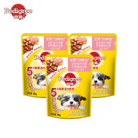 宝路妙鲜包全价幼犬犬粮牛肉高汤口味85g*3